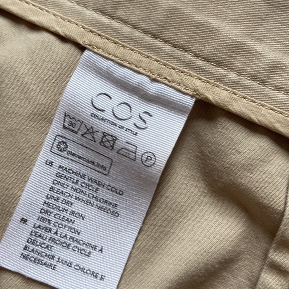 COS cream cropped baggy chino pants - Picture 9 of 13